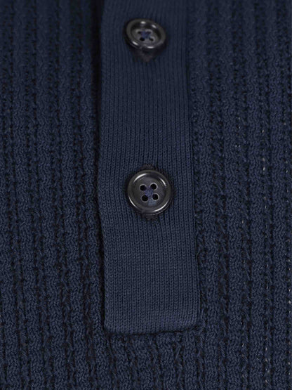 Santa Eulalia Hombre Barcelona Polo Punto Canalé color Azul Marino sku 552-001730 02 - Foto 4