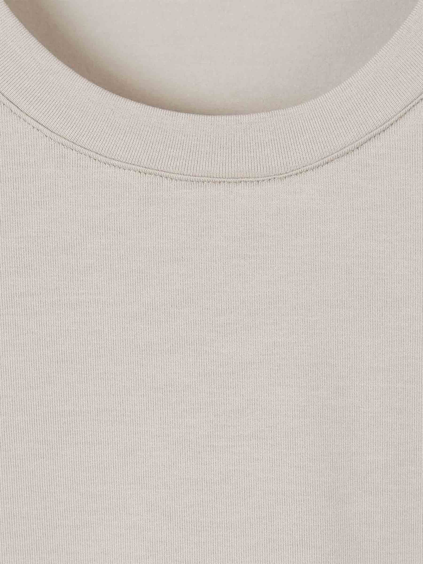 Outlet online Santa Eulalia Hombre Camiseta Lisa Algodón color Crema sku 553-002536 01 - Foto 3