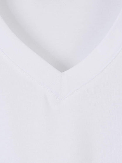 Outlet online Santa Eulalia Hombre Camiseta Lisa Algodón color Blanco sku 553-002537 03 - Foto 3