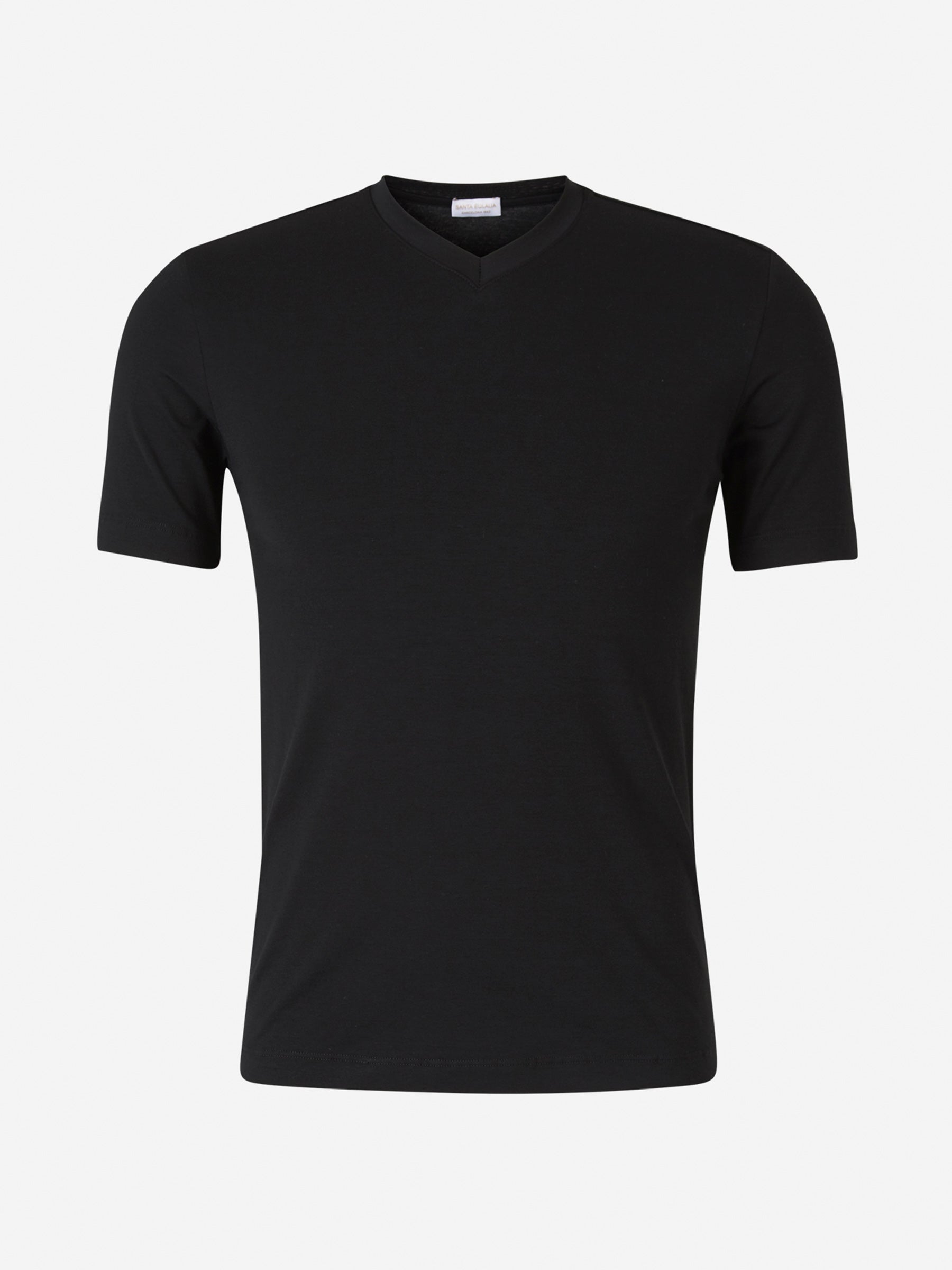 Outlet online Santa Eulalia Hombre Camiseta Lisa Algodón color Blanco sku 553-002537 03 - Foto 4