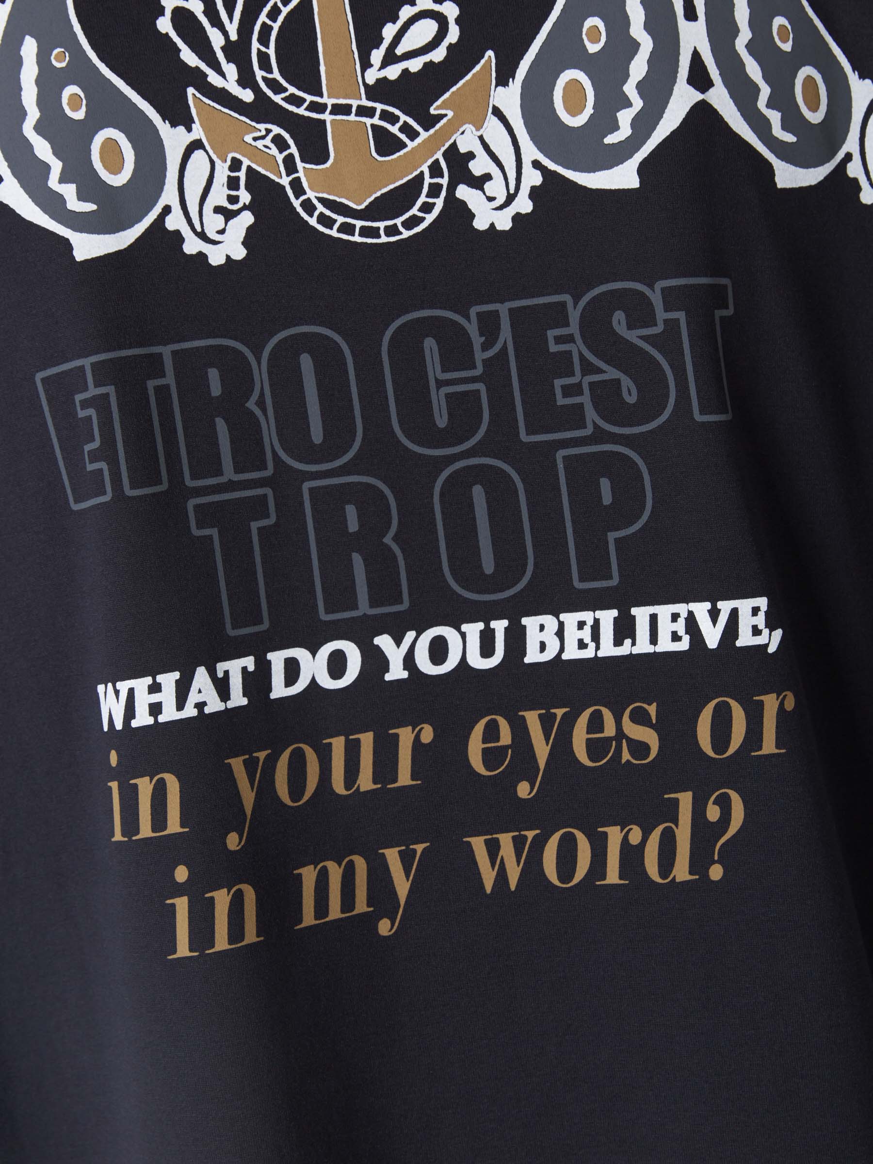 Outlet online Etro Hombre Camiseta Tattoo Paisley color Negro sku 553-002789 01 - Foto 3