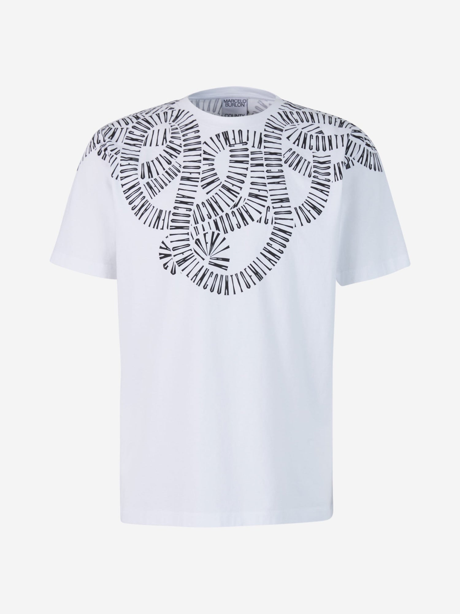 Outlet online Marcelo Burlon Hombre Camiseta Efecto Domino color Blanco sku 553-002838 01 - Foto 2
