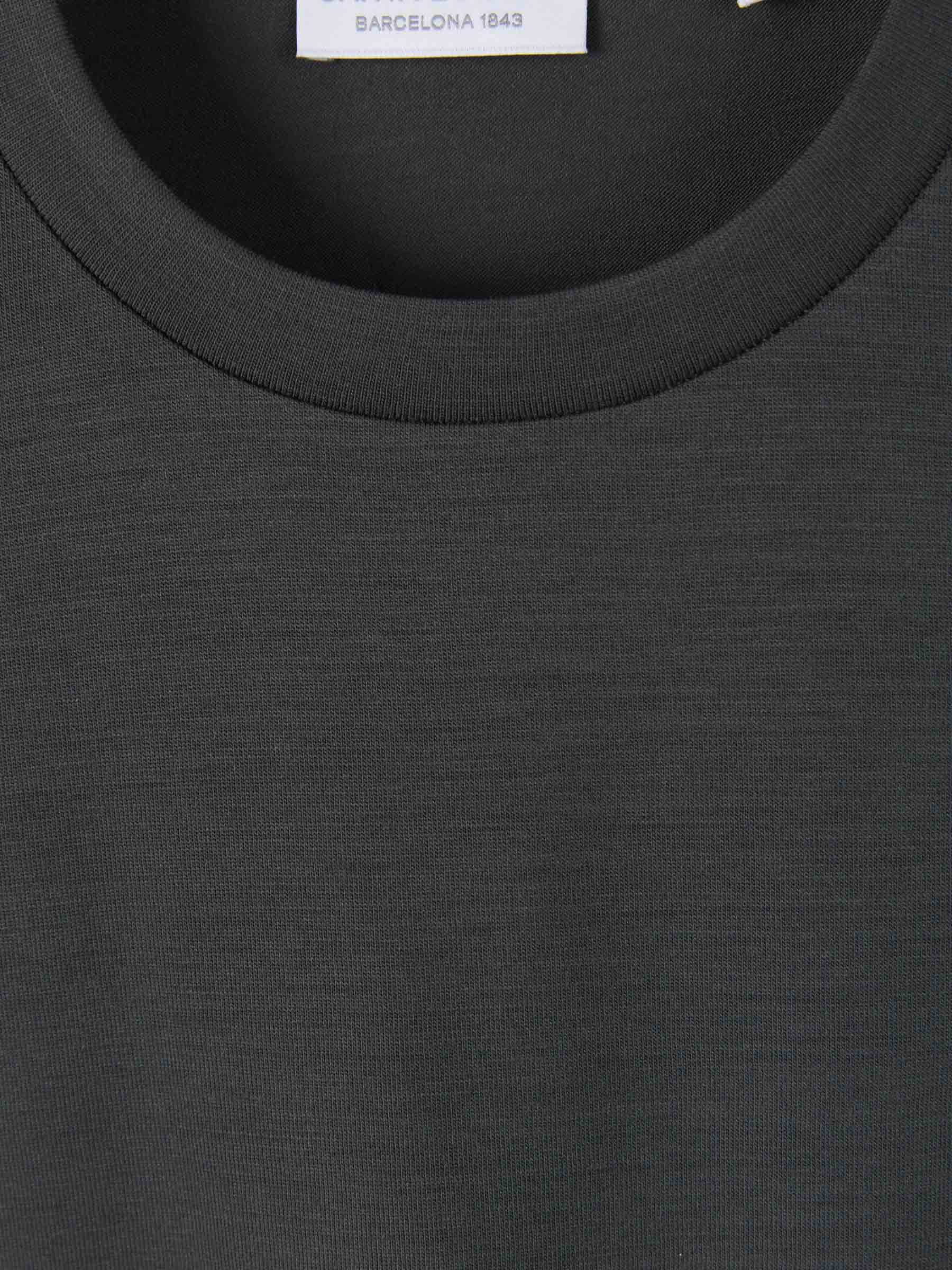 Outlet online Santa Eulalia Hombre Camiseta Lisa Lana color Gris Piedra sku 553-002887 02 - Foto 3