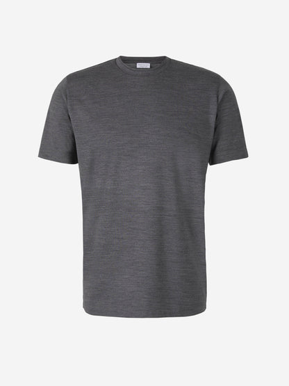 Outlet online Santa Eulalia Hombre Camiseta Lisa Lana color Negro sku 553-002887 03 - Foto 4
