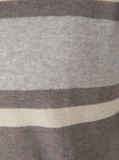 Outlet online Gran Sasso Hombre Camiseta Lino Y Algodón color Gris Piedra sku 553-002978 01 - Foto 6