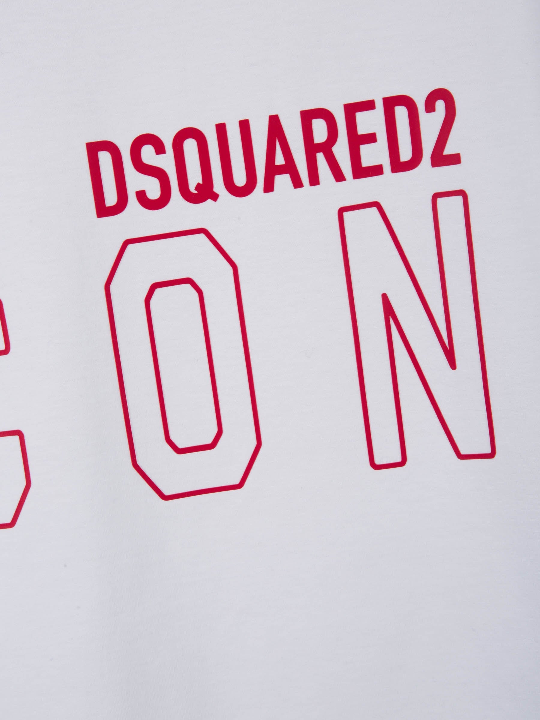 Outlet online Dsquared2 Hombre Camiseta Logo Contraste color Blanco sku 553-002985 02 - Foto 6