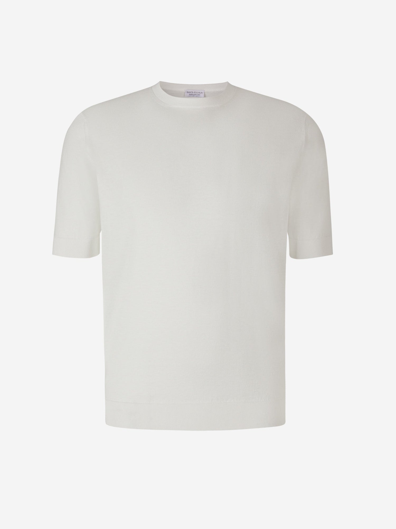 Outlet online Santa Eulalia Hombre Camiseta Lisa Algodón color Blanco sku 553-003016 01 - Foto 1