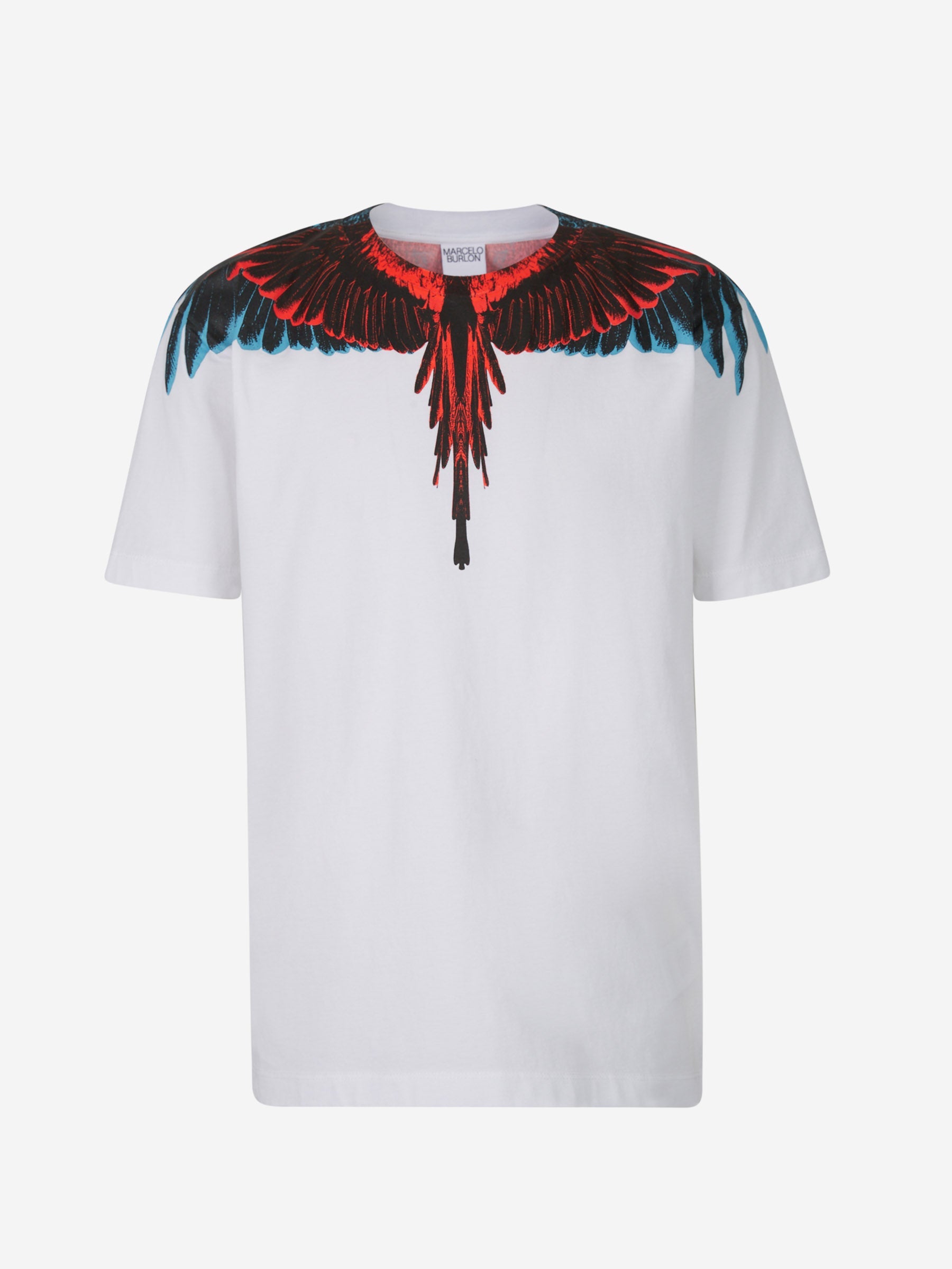 Outlet online Marcelo Burlon Hombre Camiseta Alas Algodón color Blanco sku 553-003152 01 - Foto 2