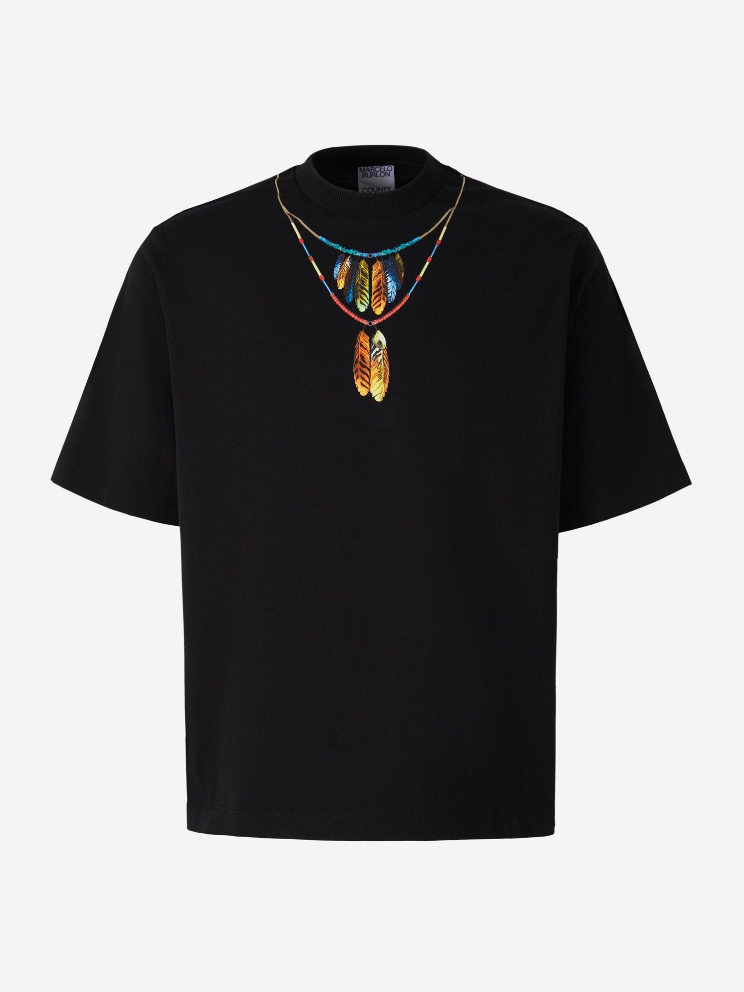 Outlet online Marcelo Burlon Hombre Camiseta Gráfico Estampado color Blanco sku 553-003153 01 - Foto 6
