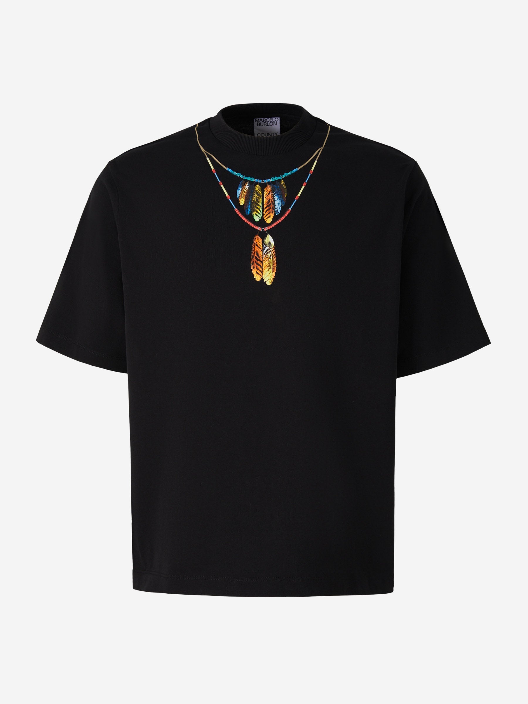 Outlet online Marcelo Burlon Hombre Camiseta Gráfico Estampado color Blanco sku 553-003153 01 - Foto 6