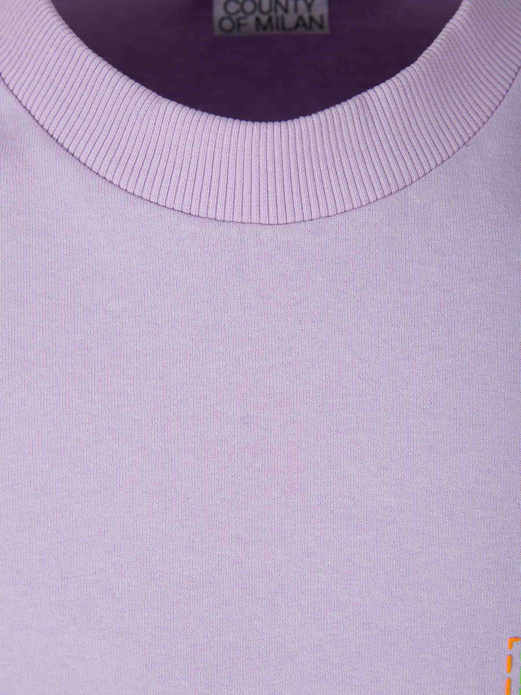 Outlet online Marcelo Burlon Hombre Camiseta Logo Bordado color Lila sku 553-003154 02 - Foto 8