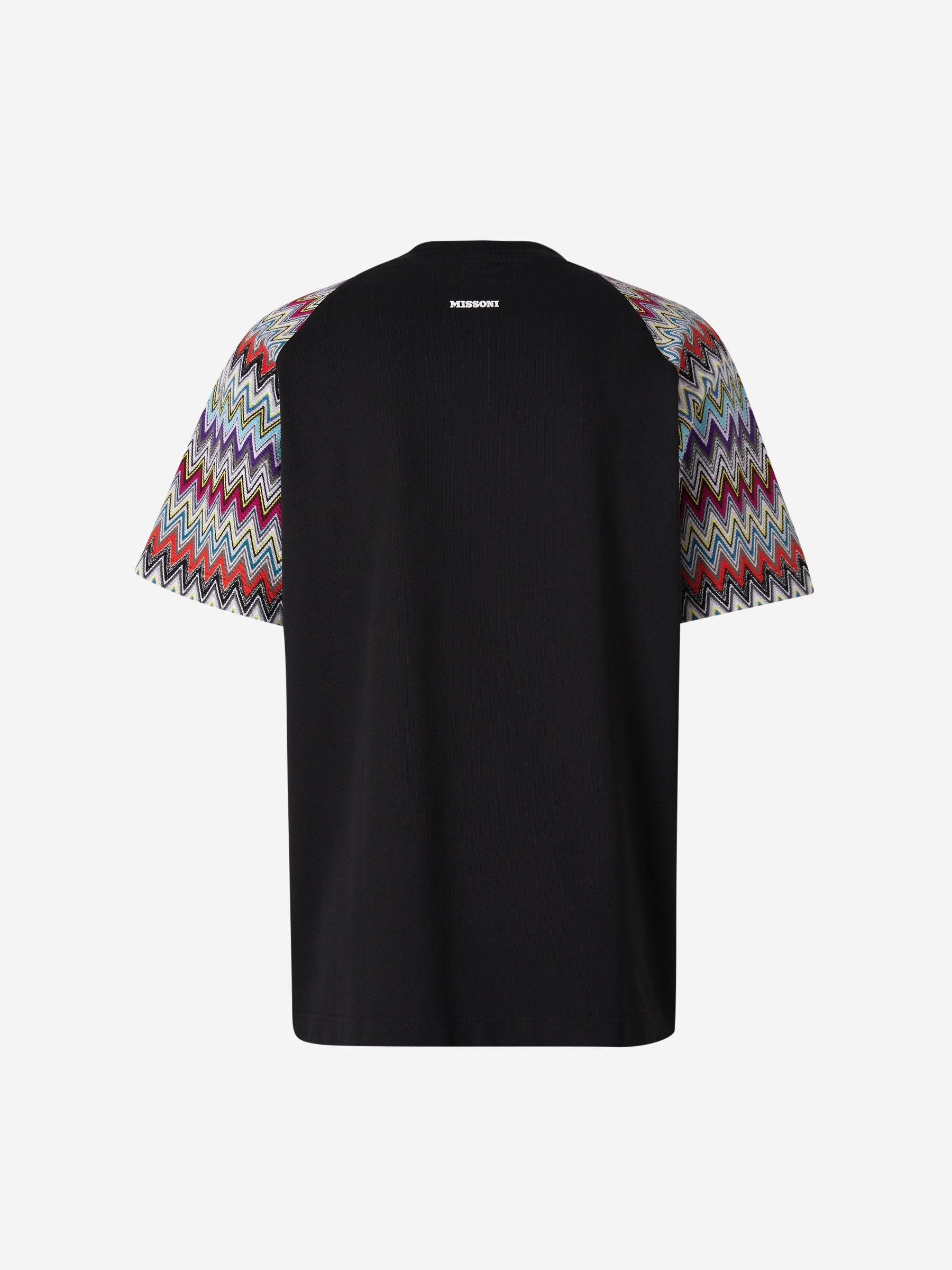 Outlet online Missoni Hombre Camiseta Contraste Zig Zag color Blanco sku 553-003177 01 - Foto 3