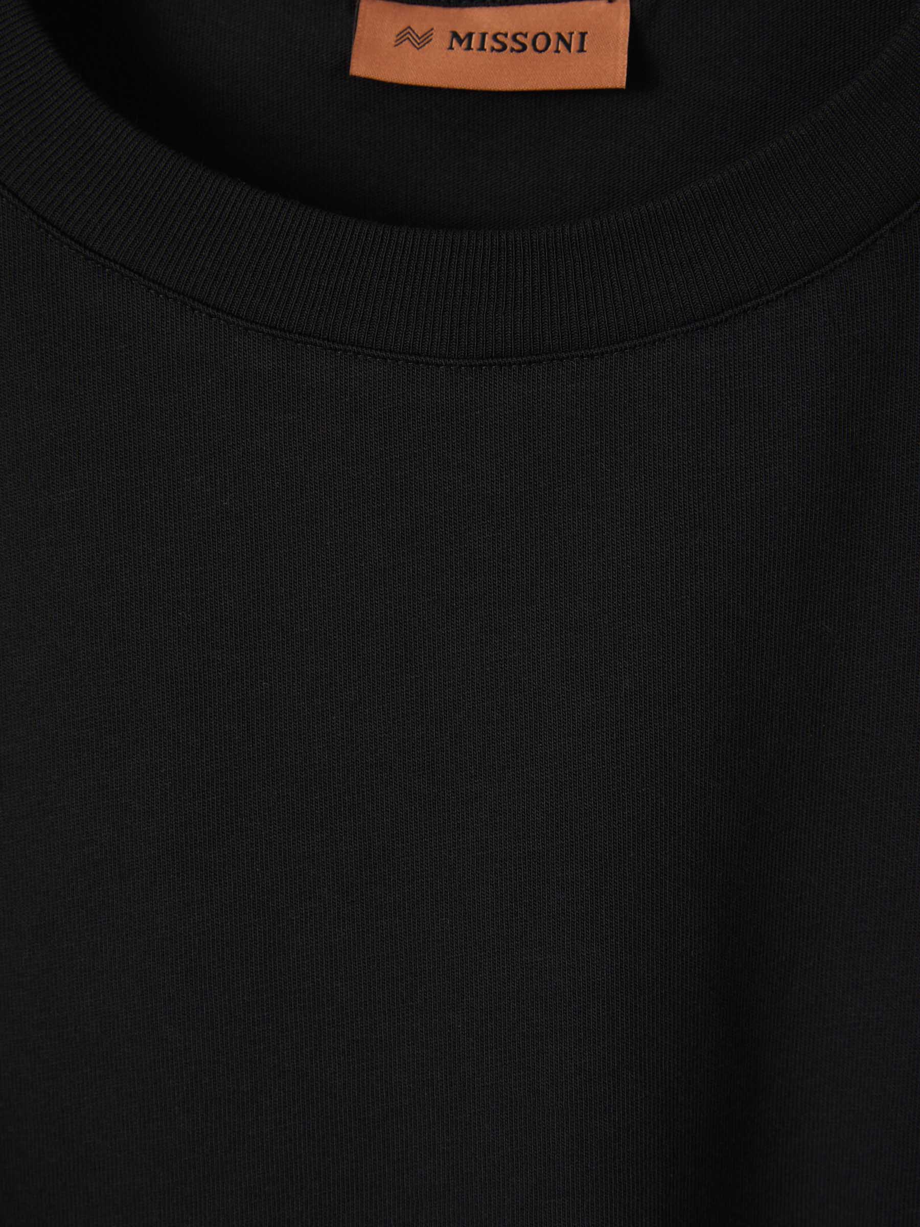 Outlet online Missoni Hombre Camiseta Contraste Zig Zag color Negro sku 553-003177 00 - Foto 2
