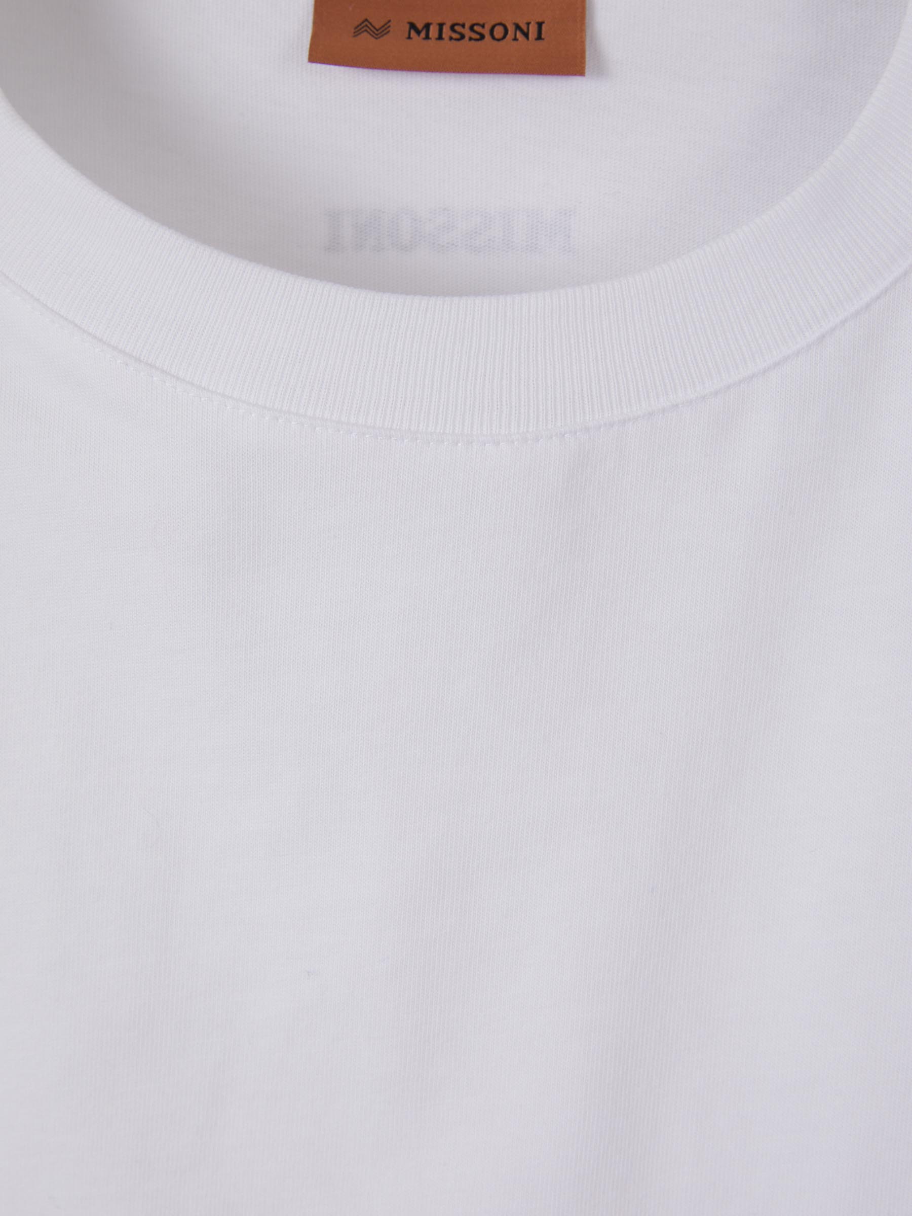 Outlet online Missoni Hombre Camiseta Contraste Zig Zag color Blanco sku 553-003177 01 - Foto 8