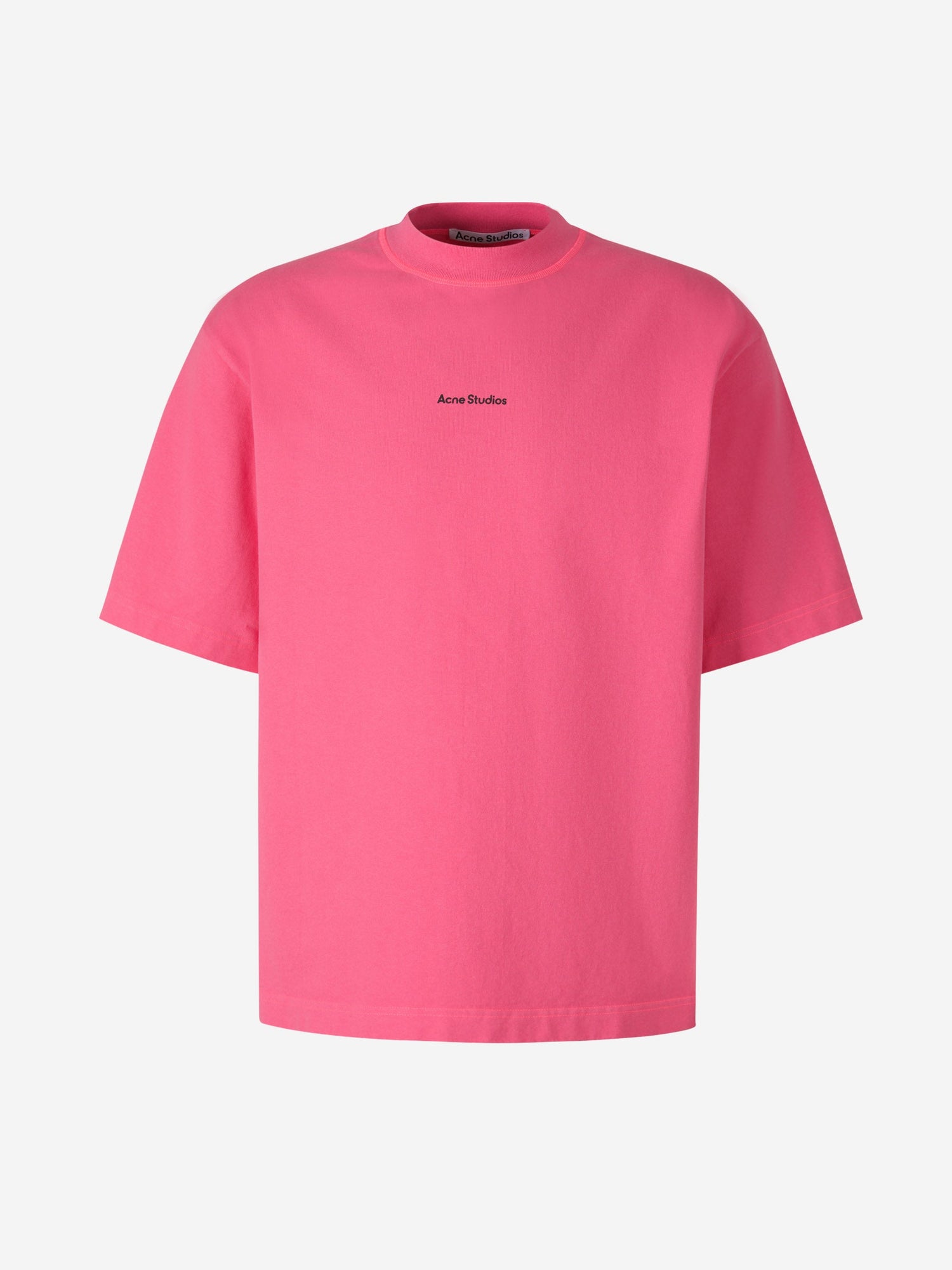 Outlet online Acne Studios Hombre Camiseta Logo Algodón color Verde Lima sku 553-003224 02 - Foto 7
