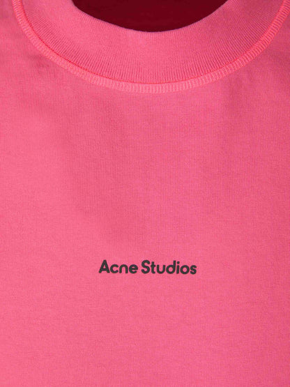 Outlet online Acne Studios Hombre Camiseta Logo Algodón color Rosa sku 553-003224 03 - Foto 9