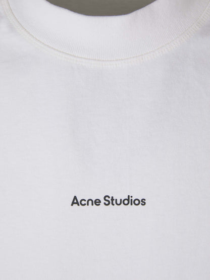 Outlet online Acne Studios Hombre Camiseta Logo Algodón color Verde Lima sku 553-003224 02 - Foto 12