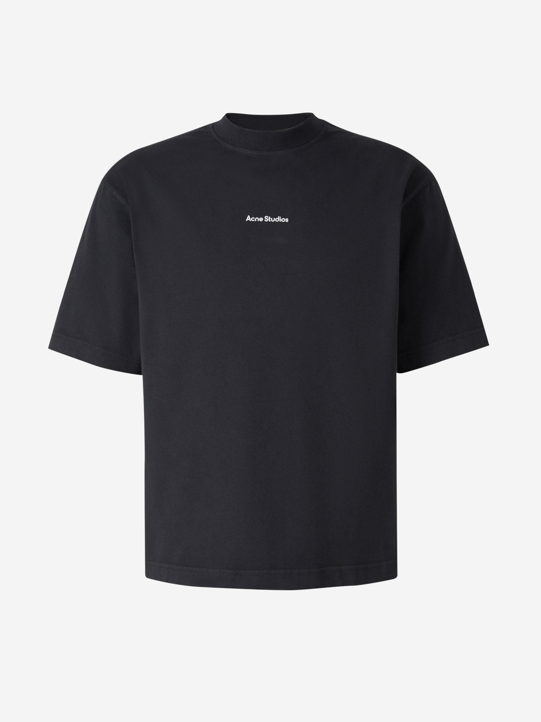 Outlet online Acne Studios Hombre Camiseta Logo Algodón color Verde Lima sku 553-003224 02 - Foto 13