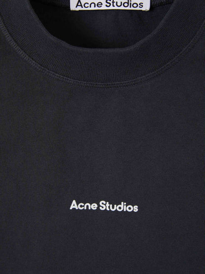 Outlet online Acne Studios Hombre Camiseta Logo Algodón color Verde Lima sku 553-003224 02 - Foto 15