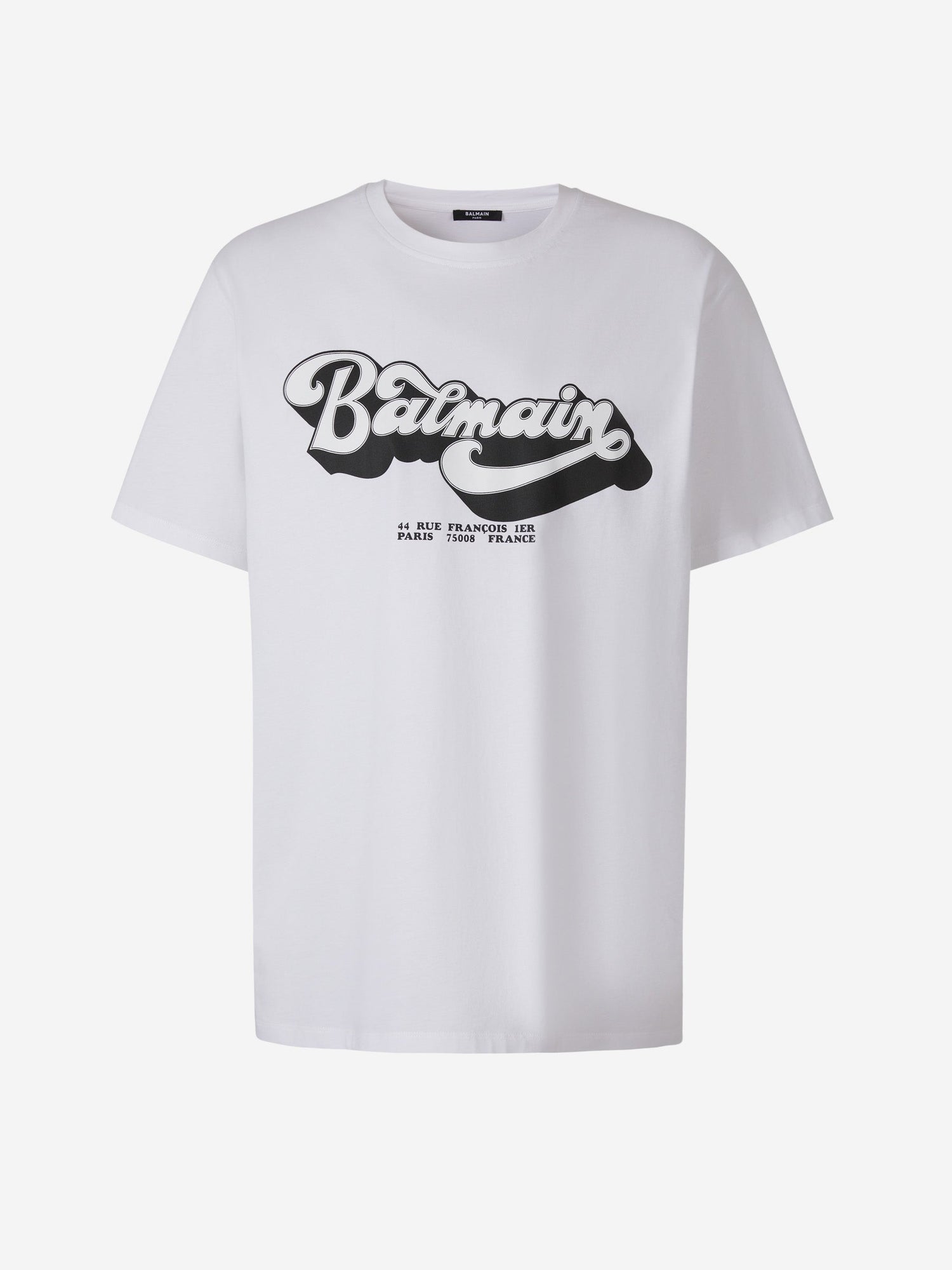 Outlet online Balmain Hombre Camiseta Logo Algodón color Blanco sku 553-003226 01 - Foto 1