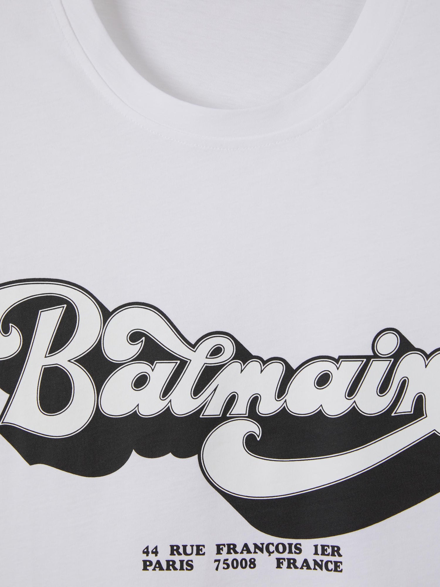 Outlet online Balmain Hombre Camiseta Logo Algodón color Blanco sku 553-003226 01 - Foto 3