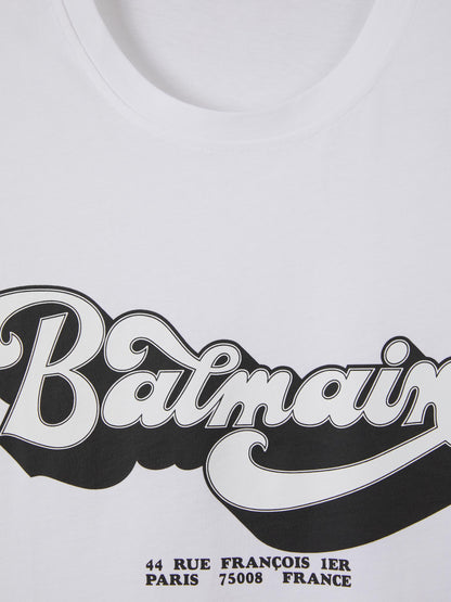 Outlet online Balmain Hombre Camiseta Logo Algodón color Blanco sku 553-003226 01 - Foto 3
