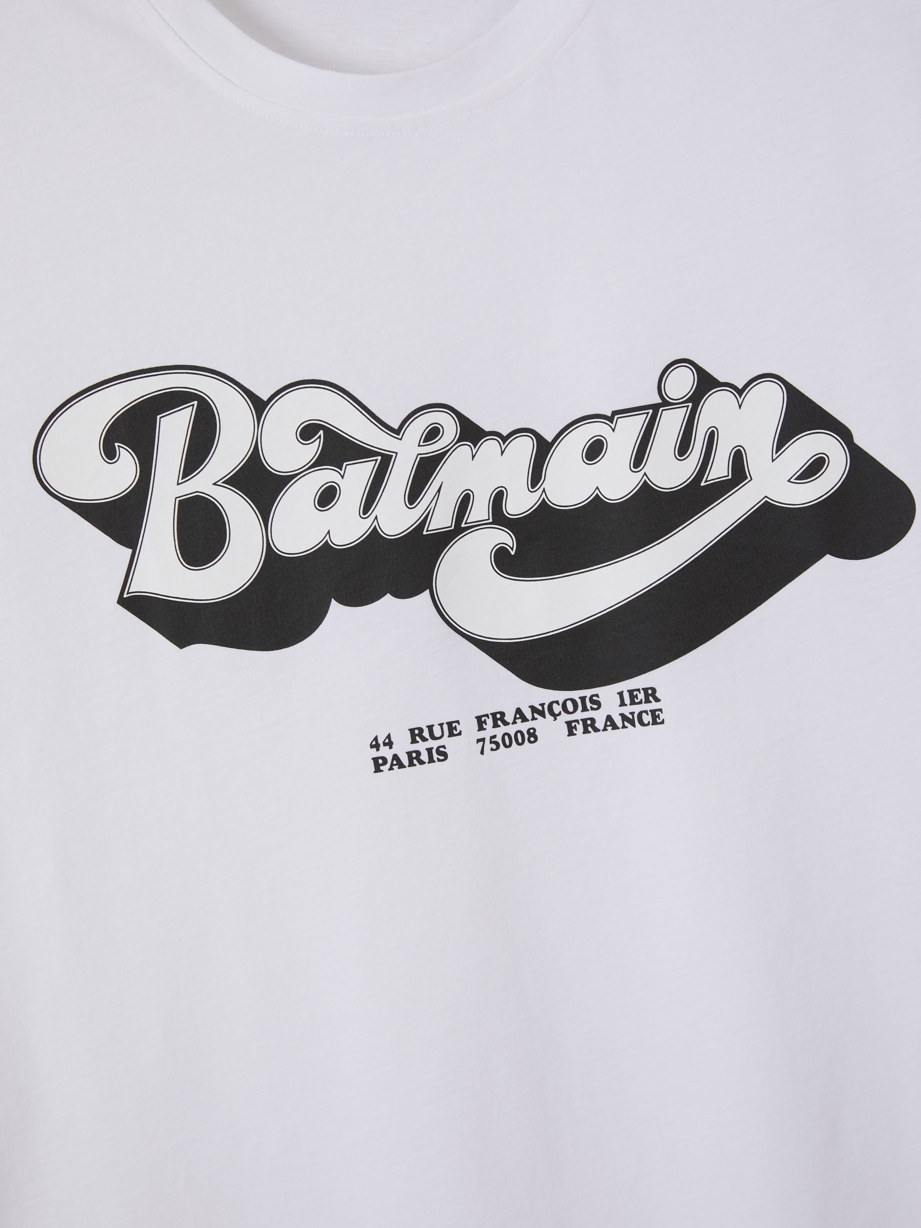 Outlet online Balmain Hombre Camiseta Logo Algodón color Blanco sku 553-003226 01 - Foto 4