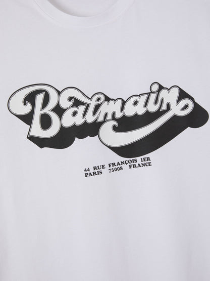Outlet online Balmain Hombre Camiseta Logo Algodón color Blanco sku 553-003226 01 - Foto 4