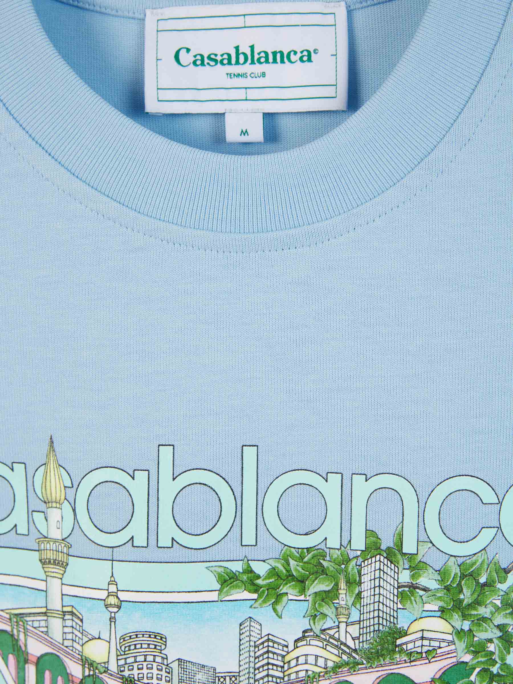 Outlet online Casablanca Hombre Camiseta Tennis Club color Azul Cielo sku 553-003231 01 - Foto 3