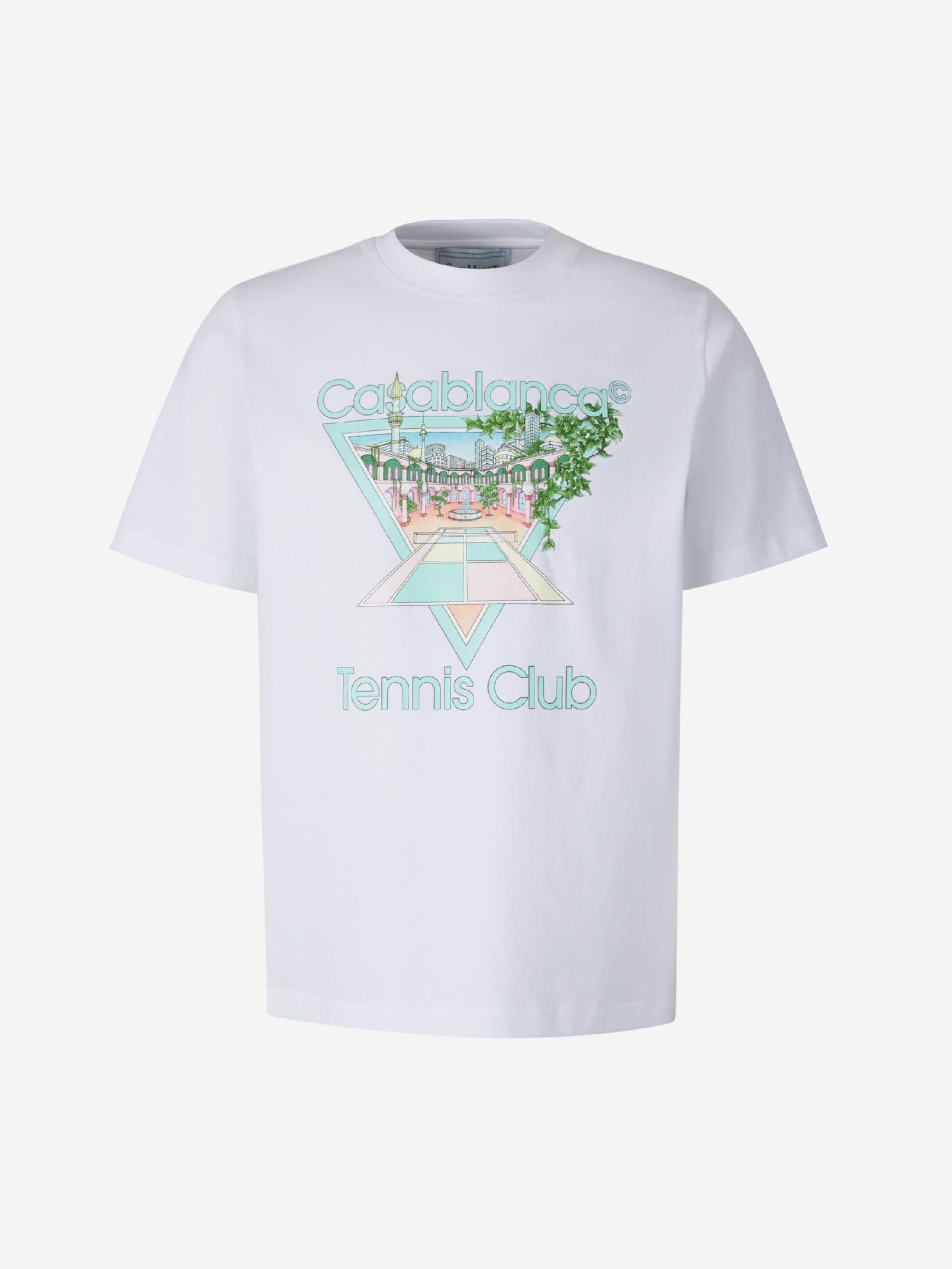 Outlet online Casablanca Hombre Camiseta Tennis Club color Azul Cielo sku 553-003231 01 - Foto 5