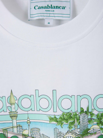 Outlet online Casablanca Hombre Camiseta Tennis Club color Azul Cielo sku 553-003231 01 - Foto 7