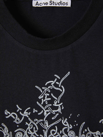 Outlet online Acne Studios Hombre Camiseta Efecto Brillante color Beis sku 553-003242 01 - Foto 7