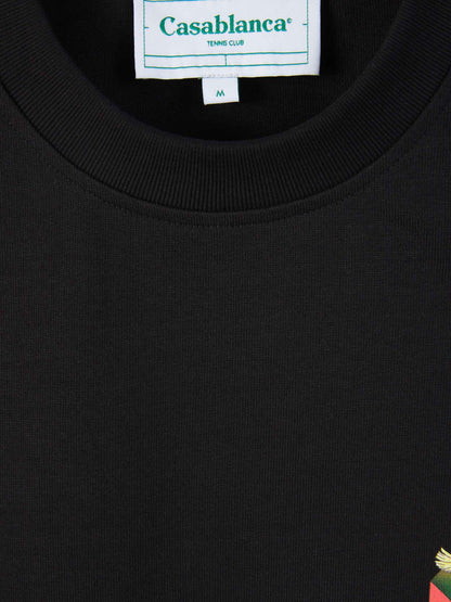 Outlet online Casablanca Hombre Camiseta Les Elements color Negro sku 553-003250 01 - Foto 3