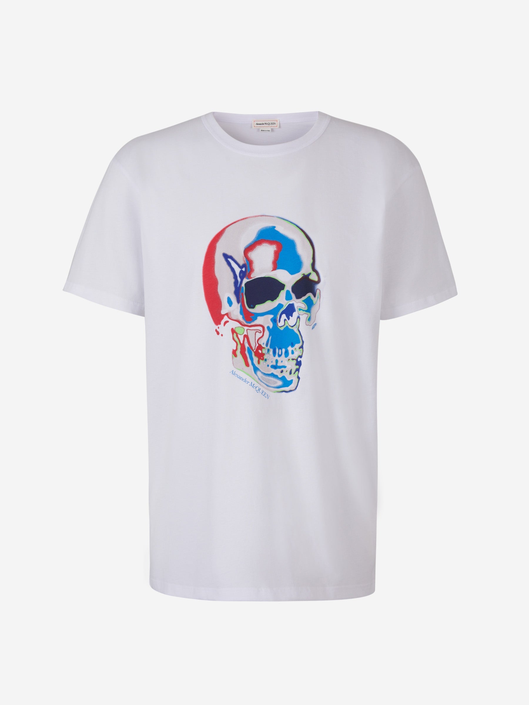 Outlet online Alexander McQueen Hombre Camiseta Algodón Skull color Blanco sku 553-003268 01 - Foto 1