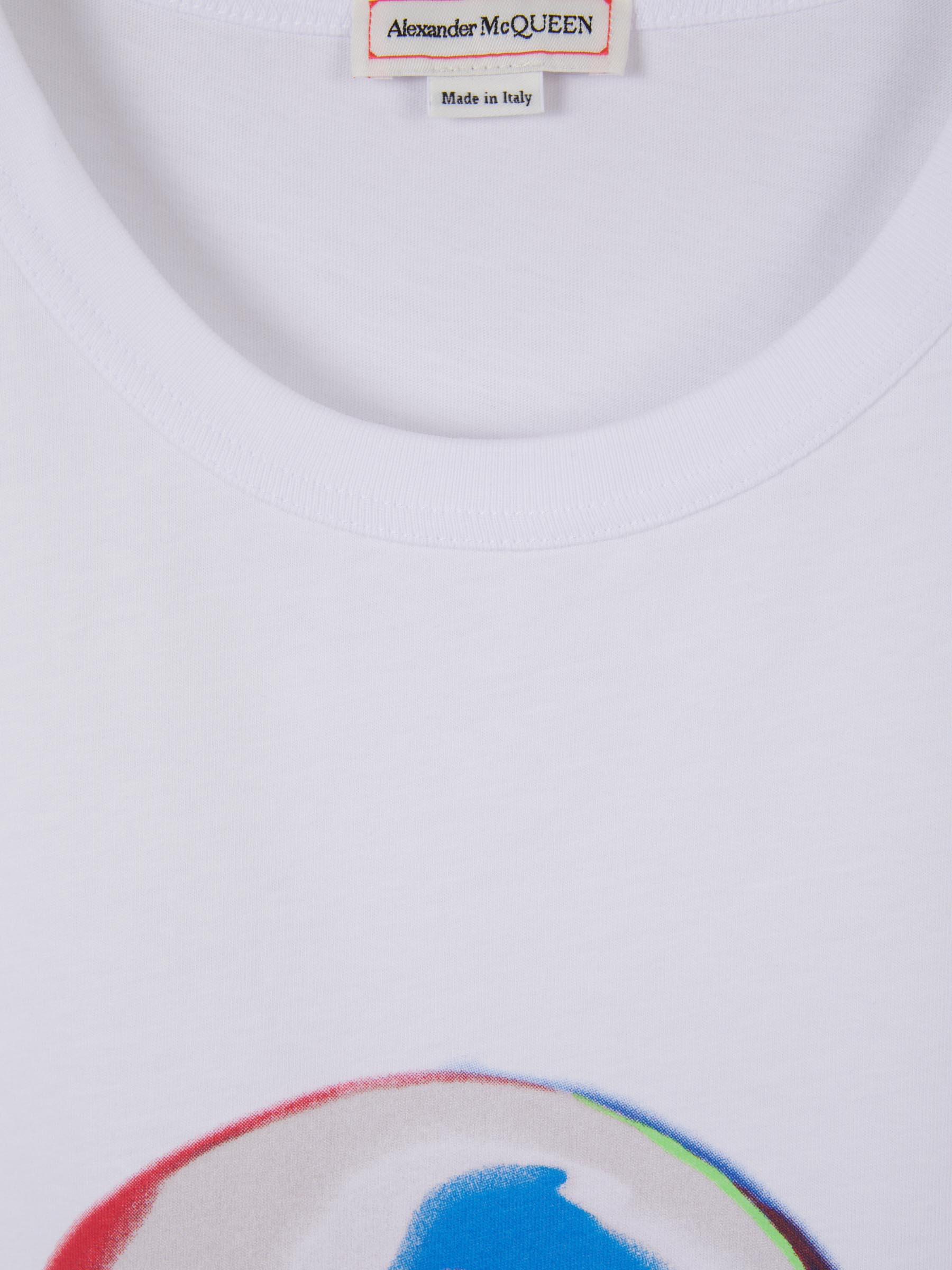 Outlet online Alexander McQueen Hombre Camiseta Algodón Skull color Blanco sku 553-003268 01 - Foto 3