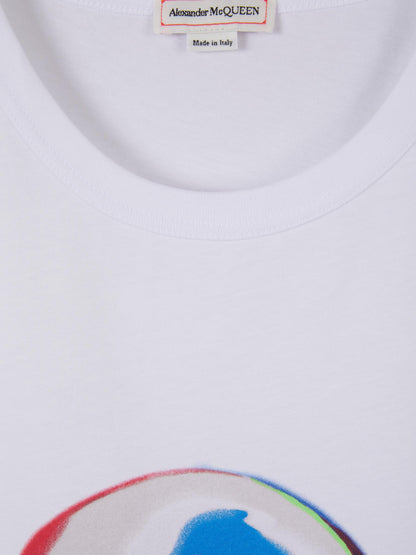 Outlet online Alexander McQueen Hombre Camiseta Algodón Skull color Blanco sku 553-003268 01 - Foto 3