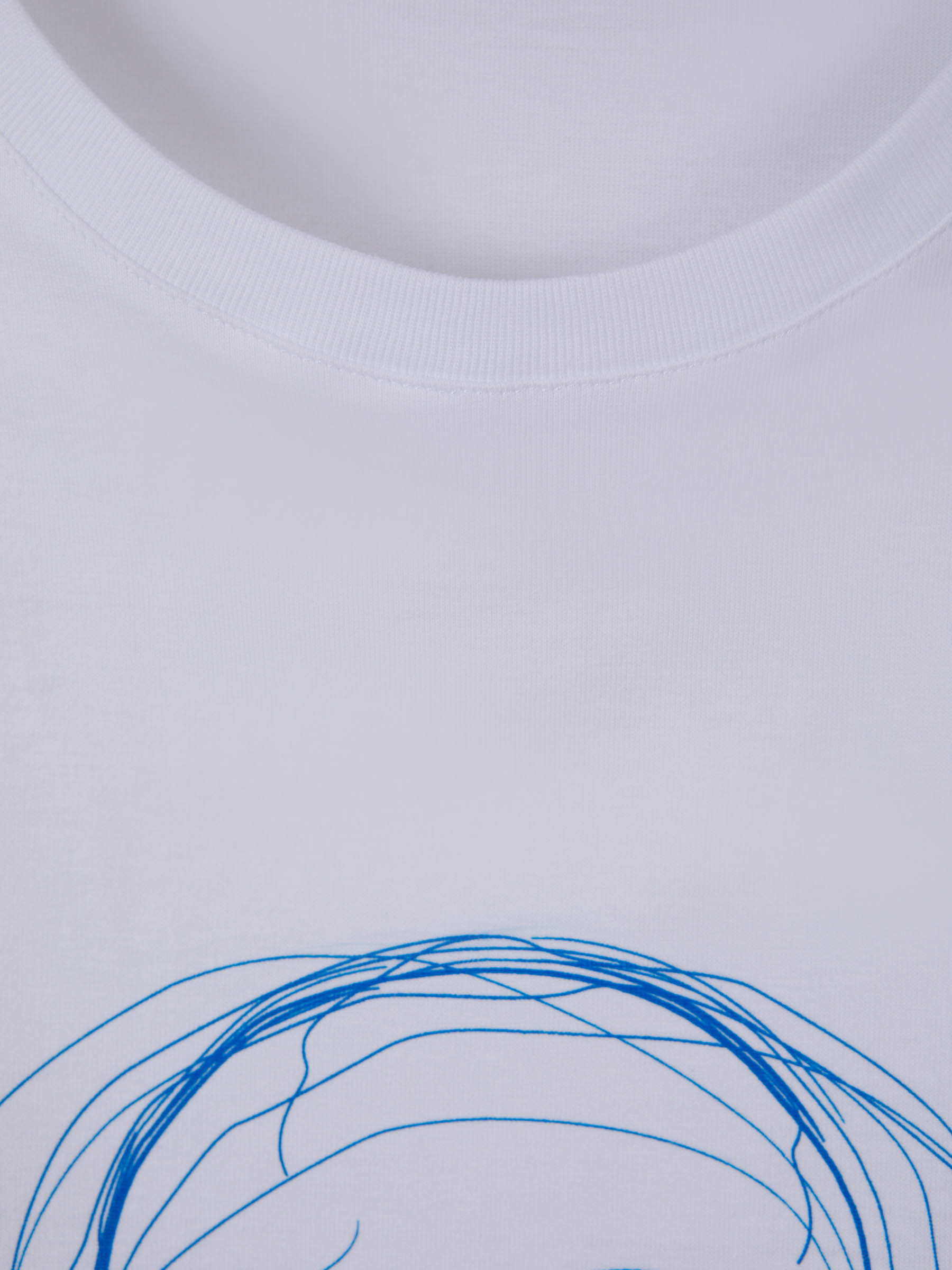 Outlet online Alexander McQueen Hombre Camiseta Skull Sketch color Blanco sku 553-003271 01 - Foto 2