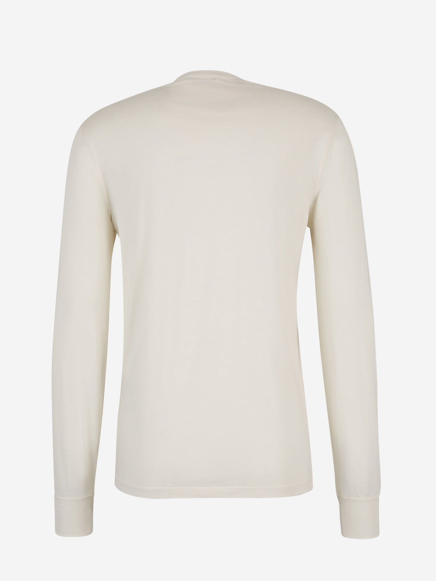 Outlet online Tom Ford Hombre Camiseta Punto Algodón color Crema sku 553-003276 01 - Foto 4