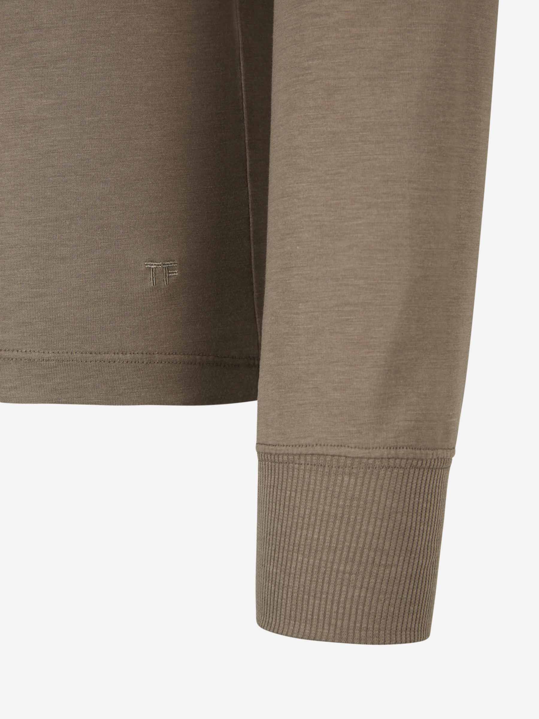 Outlet online Tom Ford Hombre Camiseta Punto Algodón color Crema sku 553-003276 01 - Foto 7