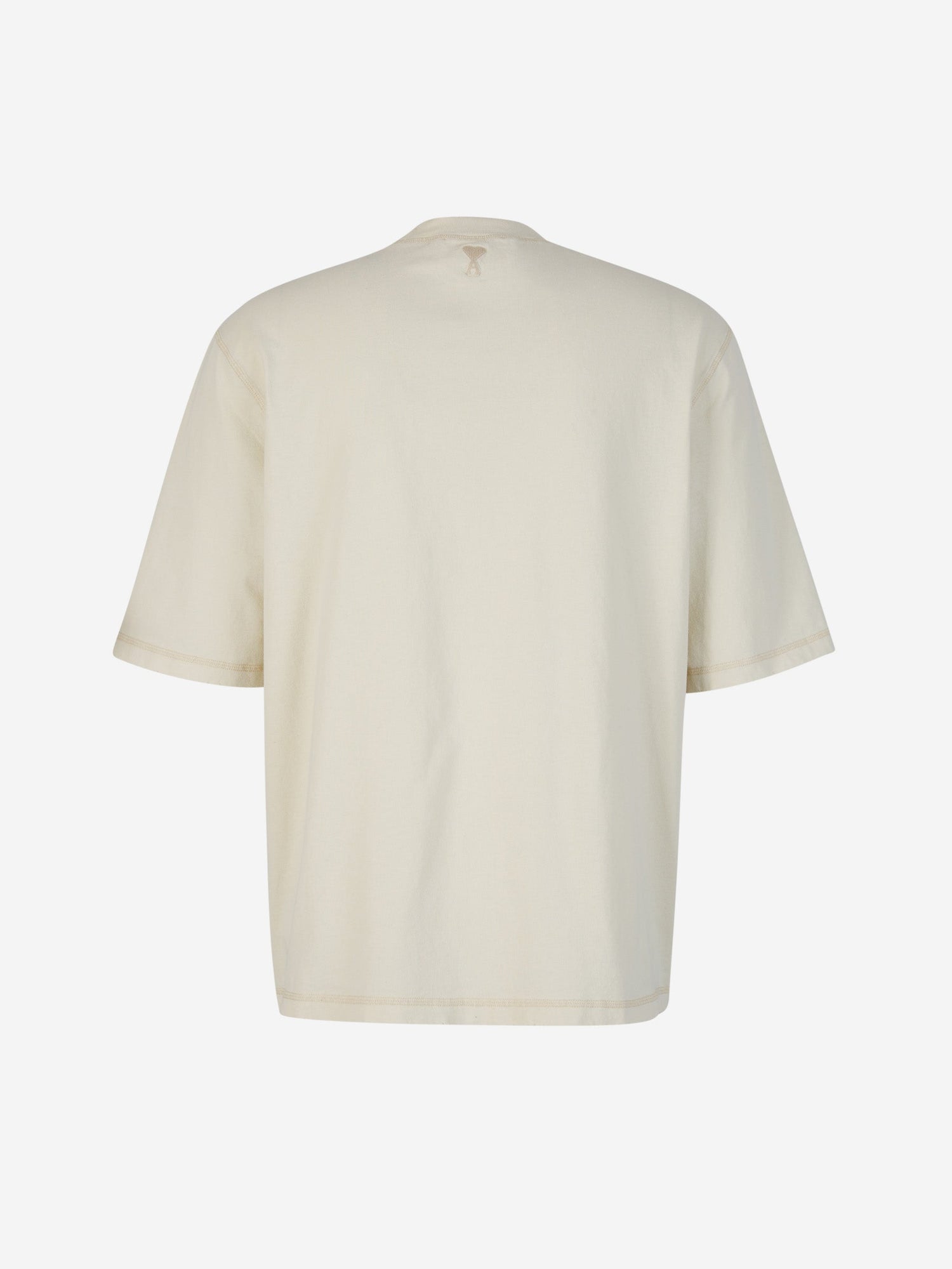 Outlet online Ami Paris Hombre Camiseta De Coeur color Crema sku 553-003278 01 - Foto 2