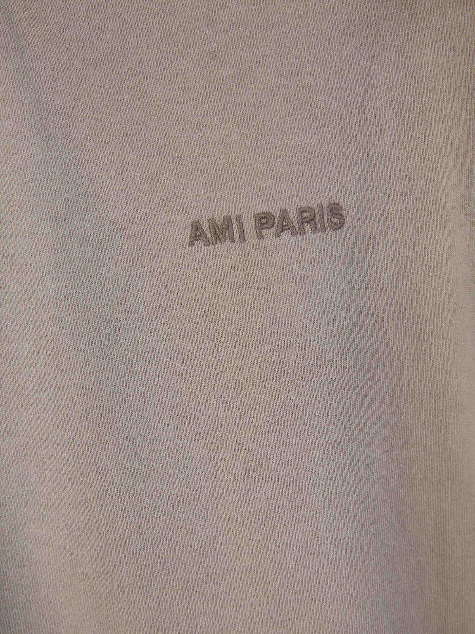 Outlet online Ami Paris Hombre Camiseta De Coeur color Gris Piedra sku 553-003278 02 - Foto 5