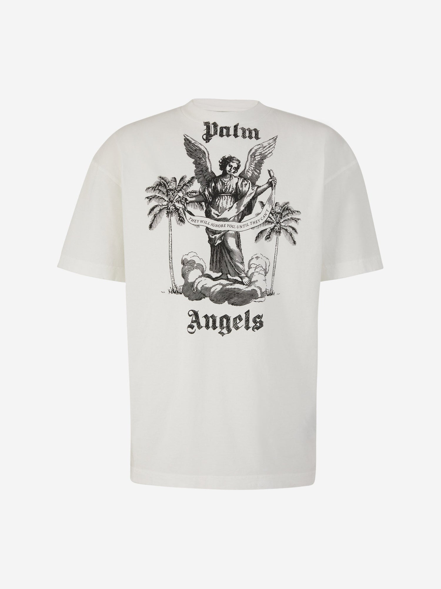 Outlet online Palm Angels Hombre Camiseta Algodón Logo color Blanco sku 553-003289 01 - Foto 1