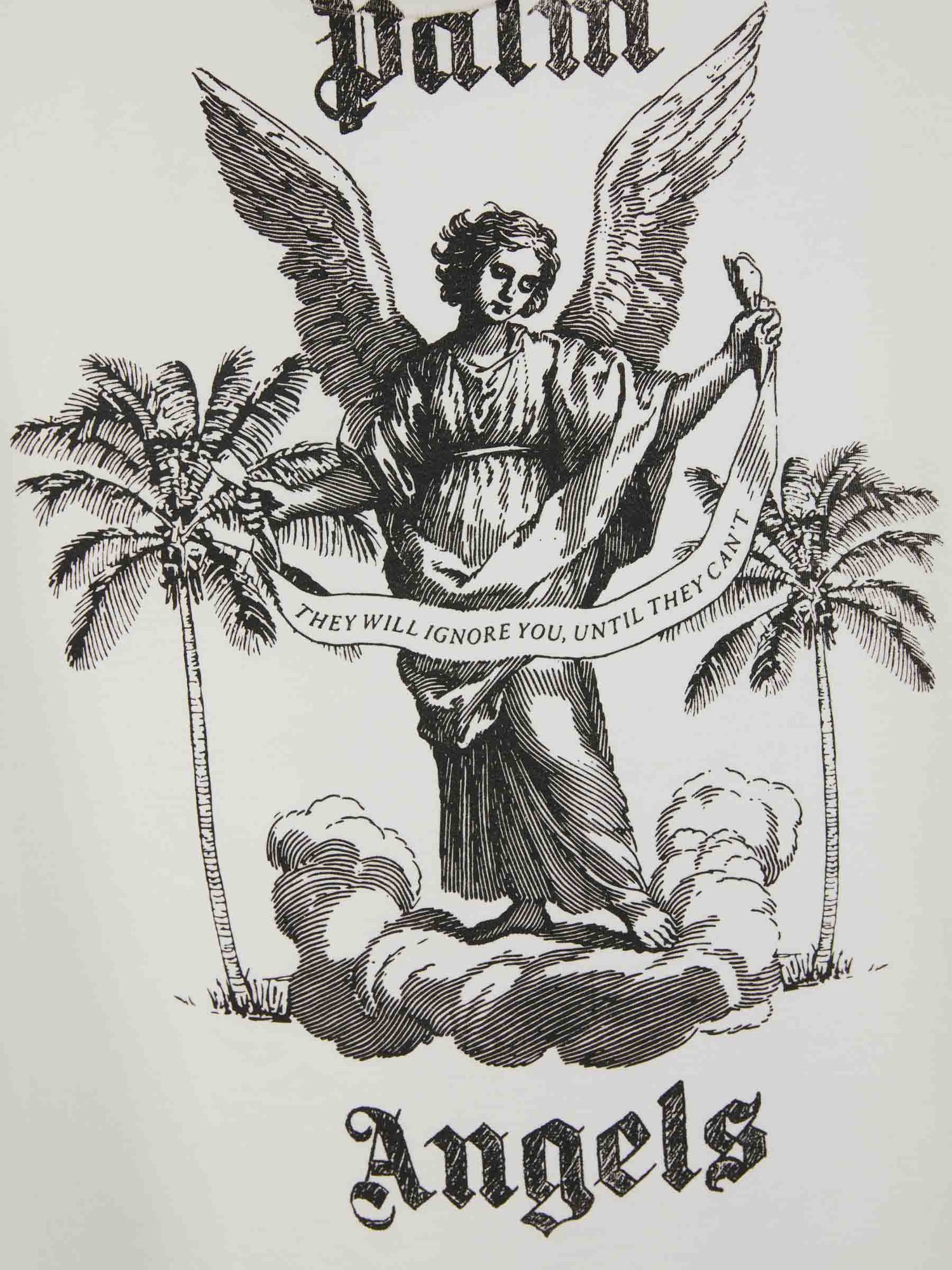 Outlet online Palm Angels Hombre Camiseta Algodón Logo color Blanco sku 553-003289 01 - Foto 4