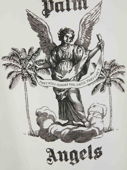 Outlet online Palm Angels Hombre Camiseta Algodón Logo color Gris Claro sku 553-003289 02 - Foto 4