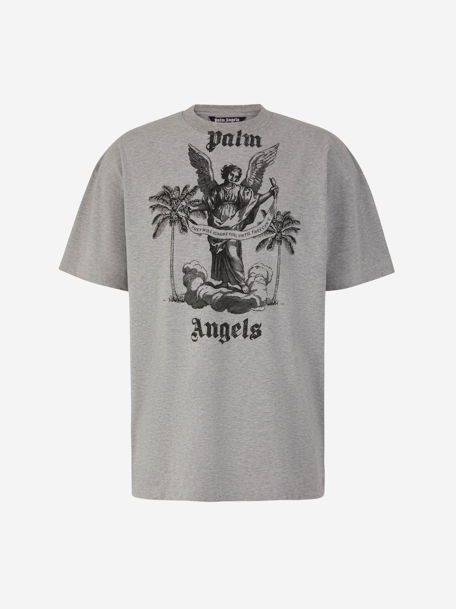 Outlet online Palm Angels Hombre Camiseta Algodón Logo color Blanco sku 553-003289 01 - Foto 5