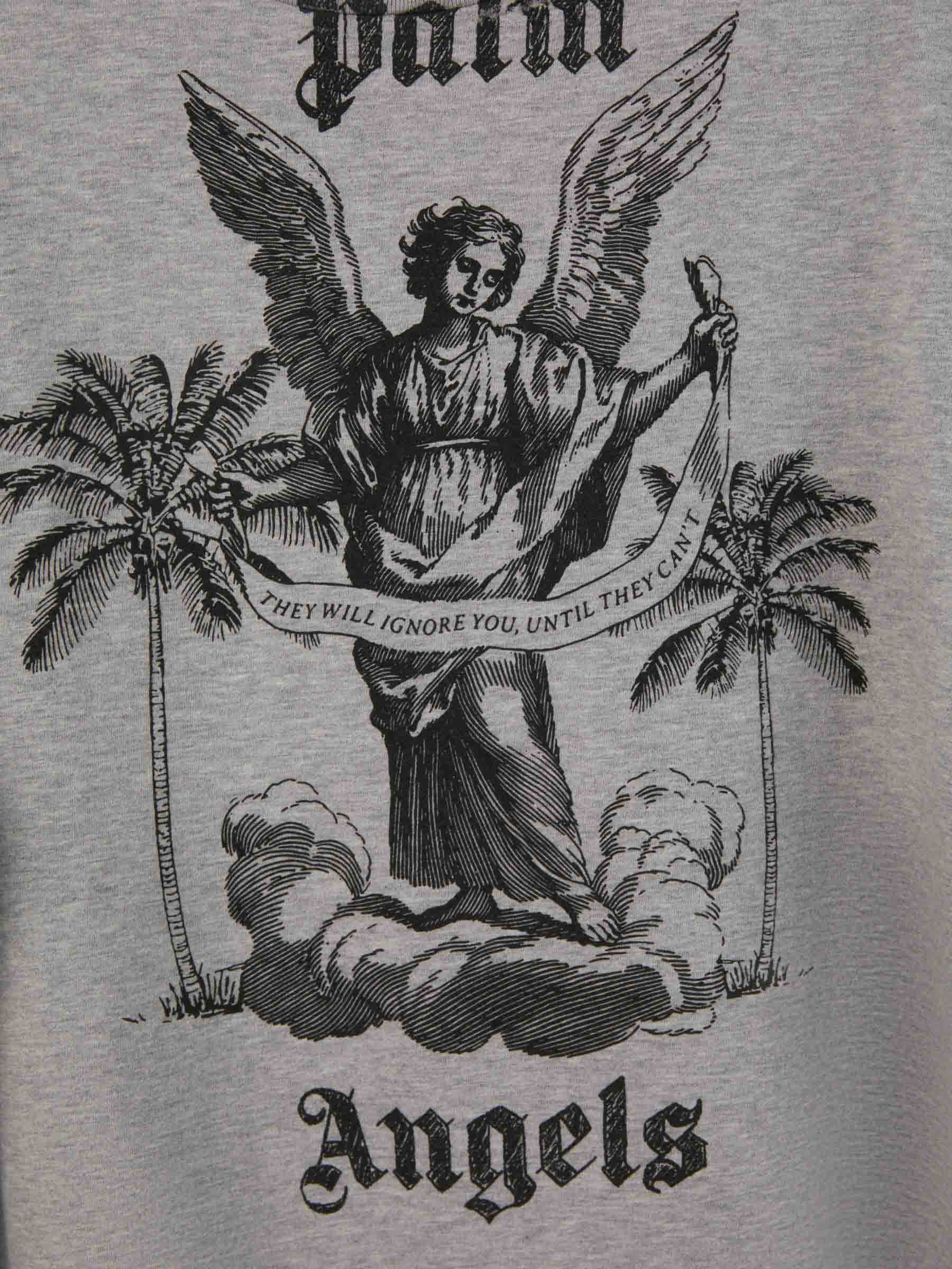 Outlet online Palm Angels Hombre Camiseta Algodón Logo color Blanco sku 553-003289 01 - Foto 8