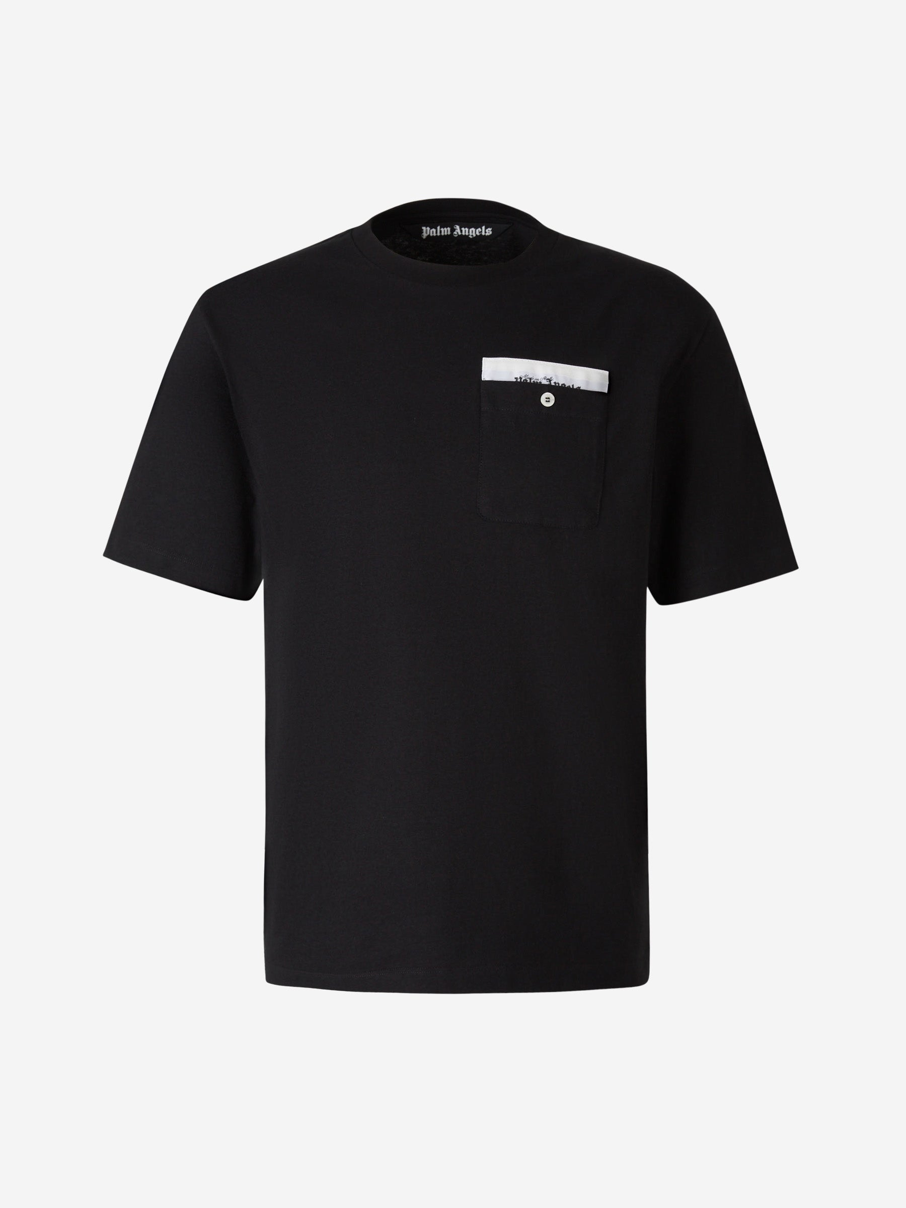 Outlet online Palm Angels Hombre Camiseta Bolsillo Algodón color Gris Claro sku 553-003296 01 - Foto 5