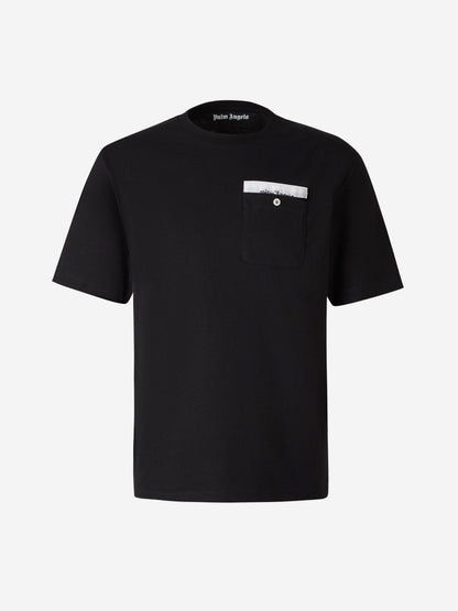 Outlet online Palm Angels Hombre Camiseta Bolsillo Algodón color Gris Claro sku 553-003296 01 - Foto 5