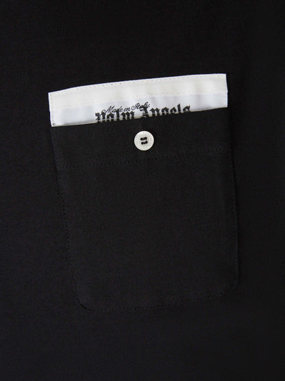 Outlet online Palm Angels Hombre Camiseta Bolsillo Algodón color Gris Claro sku 553-003296 01 - Foto 6