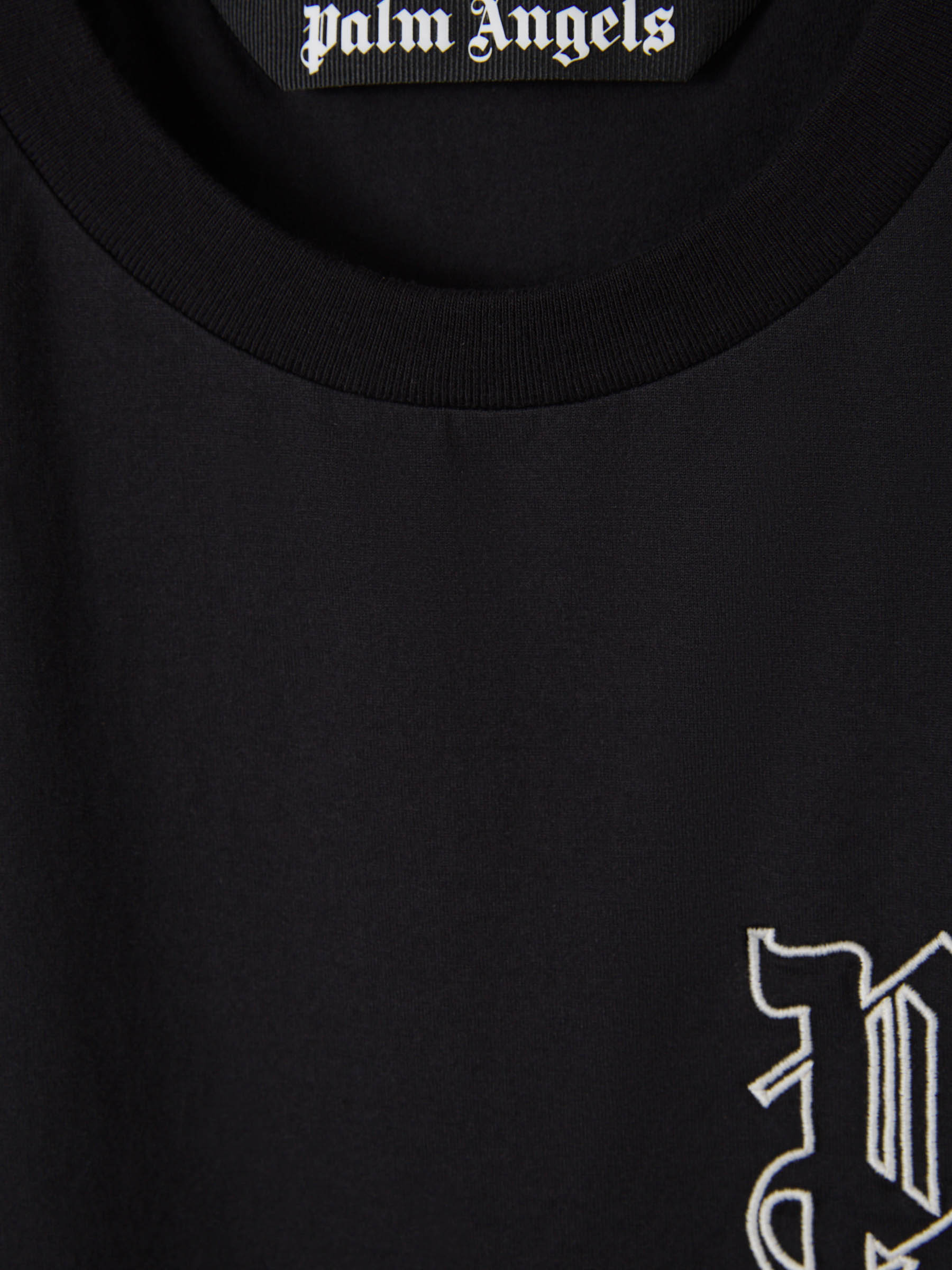 Outlet online Palm Angels Hombre Camiseta Logo Bordado color Blanco sku 553-003298 01 - Foto 7